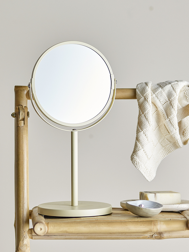 Milde Miroir Cosmétique grossissant x2, 35 cm, beige