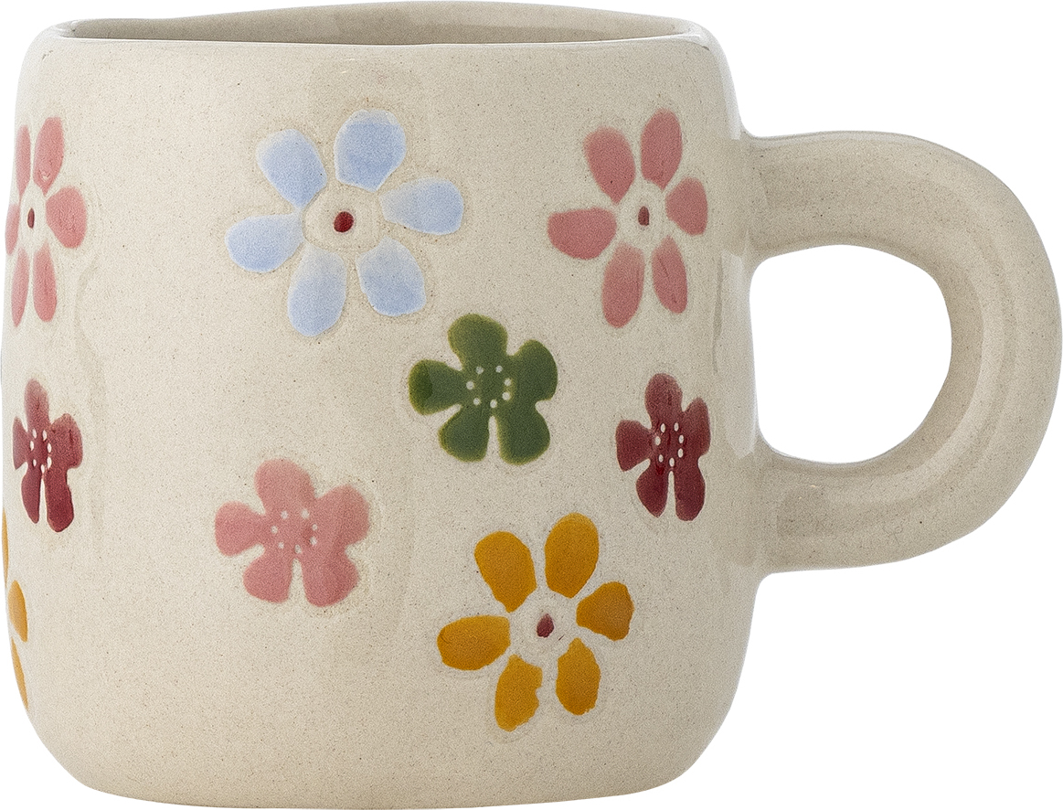 Millie Becher 110 ml, beige mit Blumen
