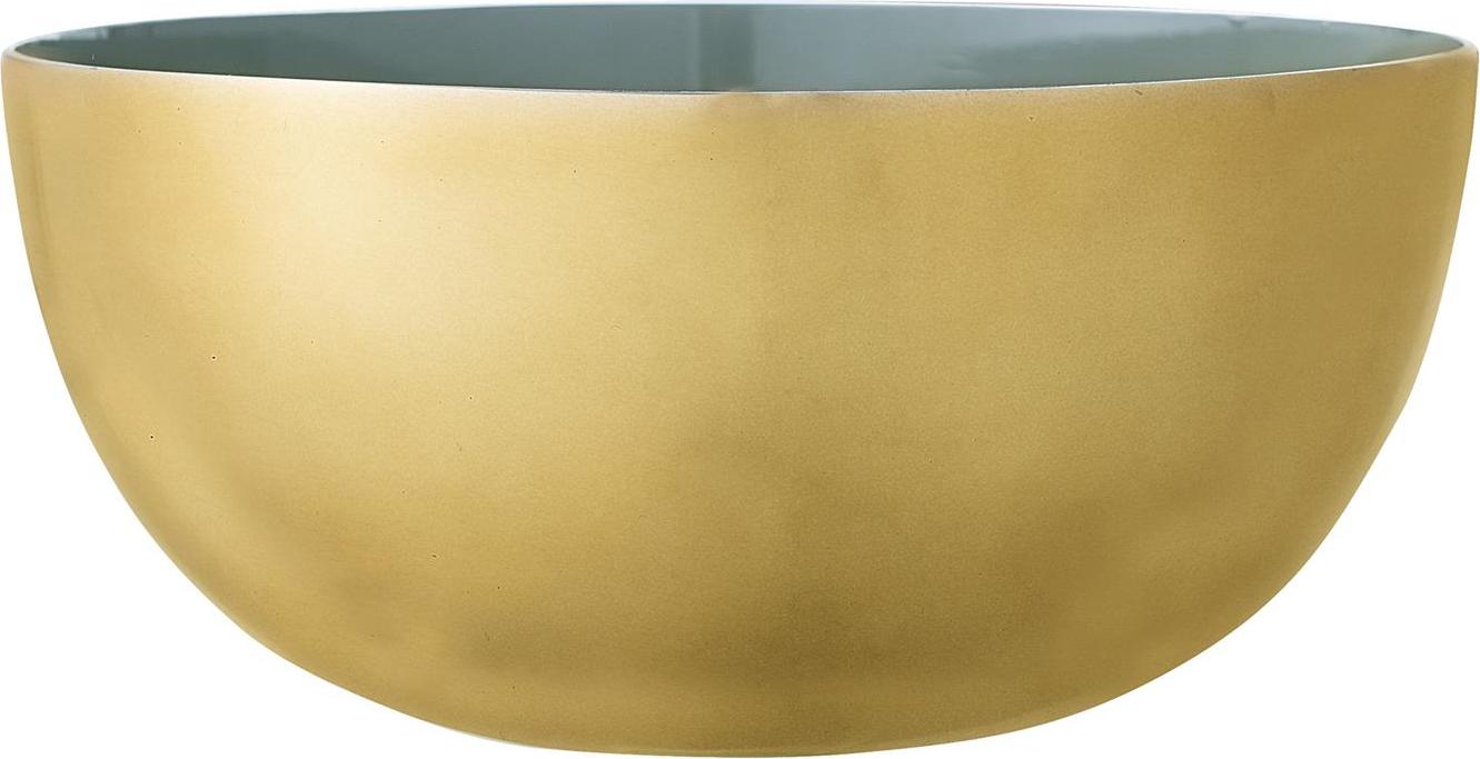 Miska Bloomingville 900 ml zielona ze złotego aluminium