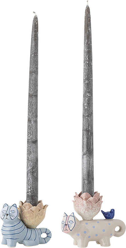 Missy Bougeoirs pour bougies classiques, Lot de 2