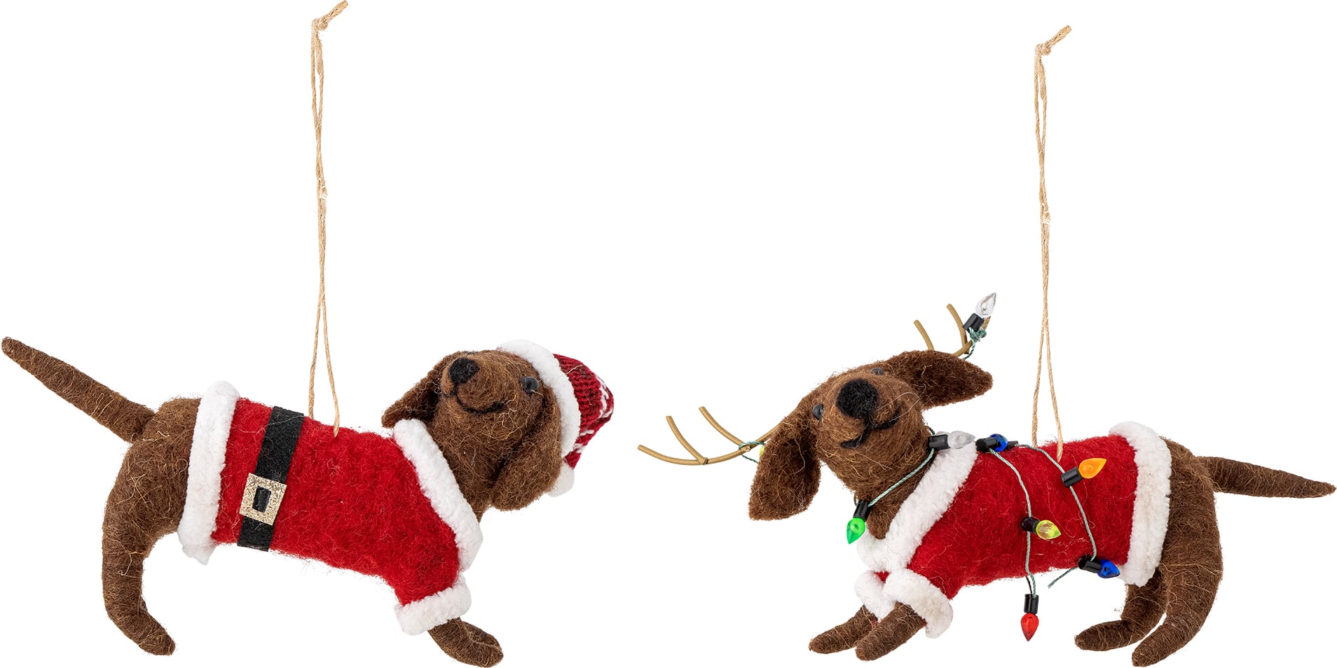 Monty Weihnachtsbaumschmuck Dackel, 2 St.