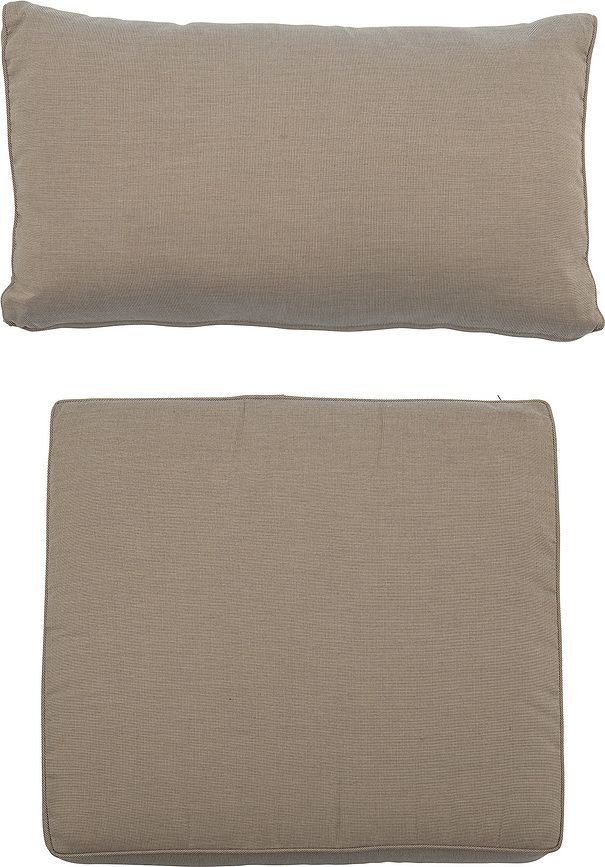 Mundo Housses de Coussin pour fauteuil, à rayures, noires, Lot de 2