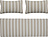 Mundo Kuddfodral randiga, beige-grön, 3-pack