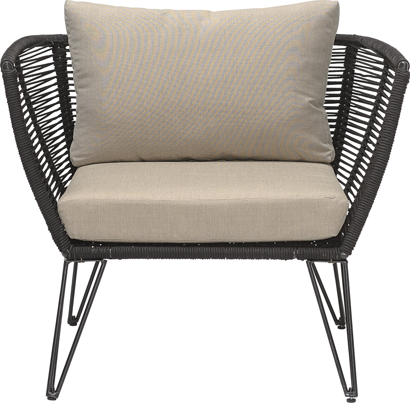 Mundo Sessel schwarz-beige