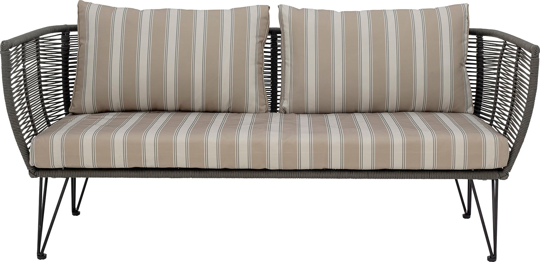 Mundo Sofa gestreift beigegrün