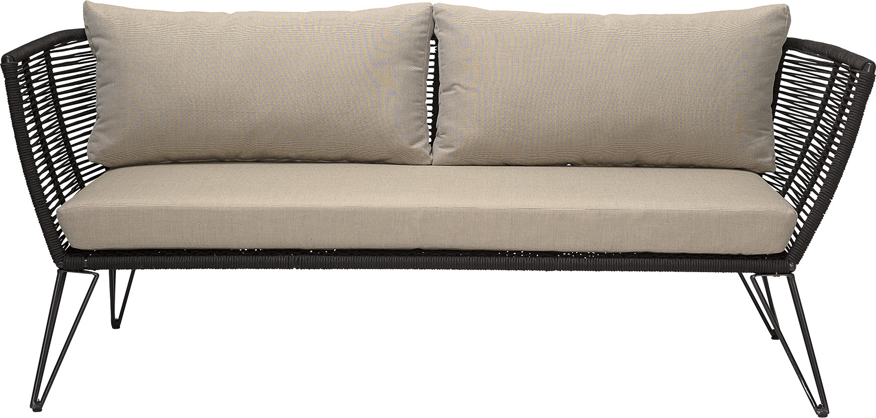 Mundo Sofa schwarz-beige