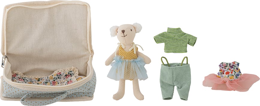 Muñeca Lara, con accesorios, Set de 6 piezas