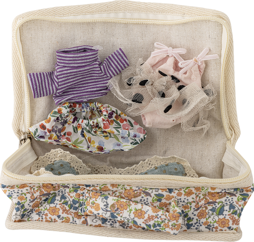 Muñeca Milly, con accesorios, Set de 6 piezas