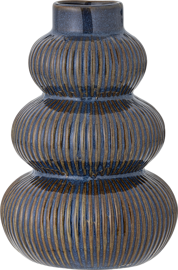 Myrtle Vase 20 cm, bleu