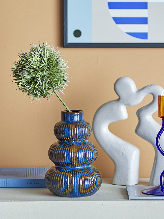 Myrtle Vase 20 cm, bleu