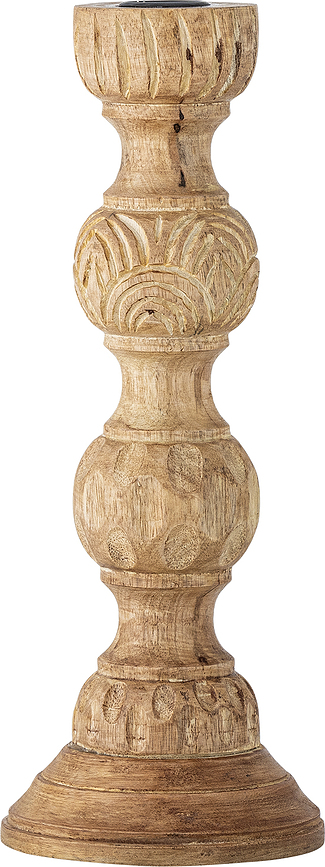 Nalua Κηροπήγιο για κλασικό κερί, 26 cm, από ξύλο μάνγκο