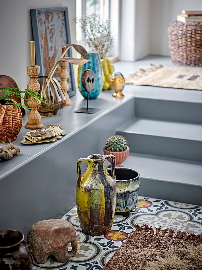 Nalua Κηροπήγιο για κλασικό κερί, 26 cm, από ξύλο μάνγκο