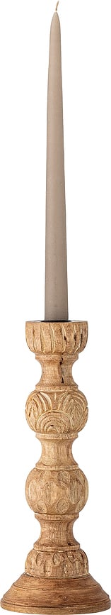 Nalua Svijećnjak za klasičnu svijeću 26 cm drvo manga