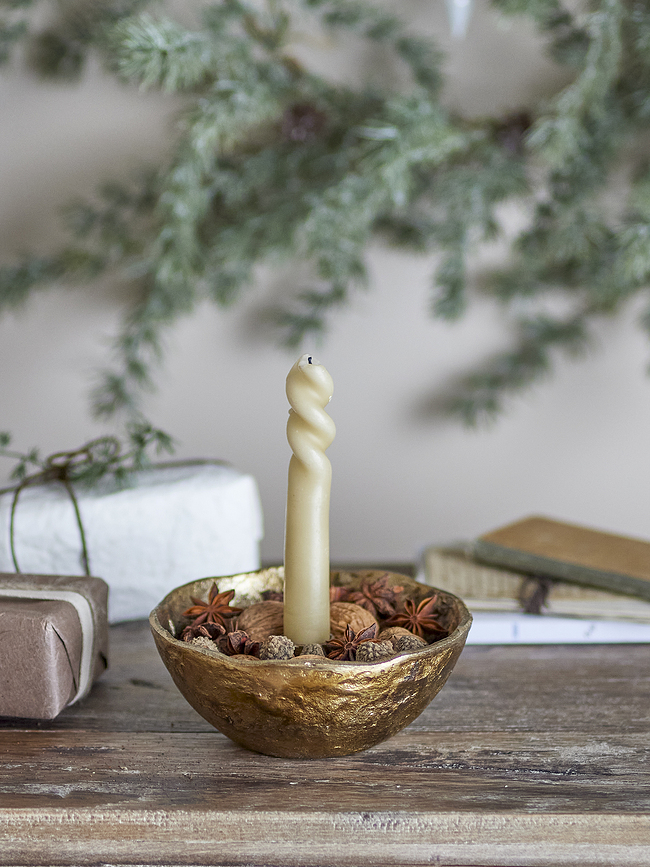 Nataline Svijećnjak za klasičnu svijeću zlatni