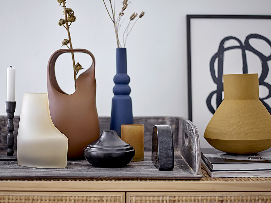 Nicita Vase, 28 cm, marron