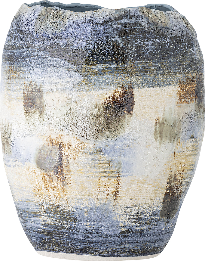 Nienna Vase, 31 cm, bleu