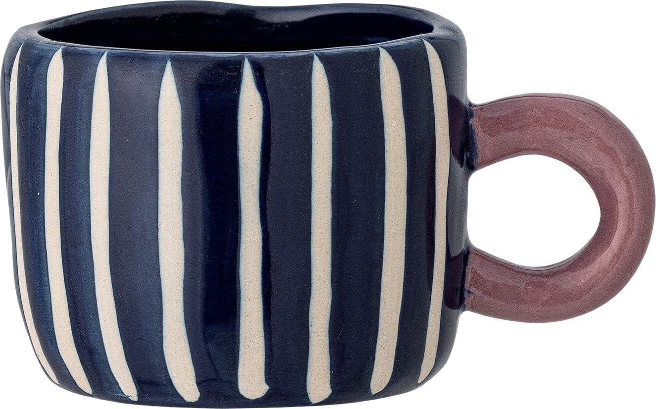 Nini Becher 115 ml beige-marineblau