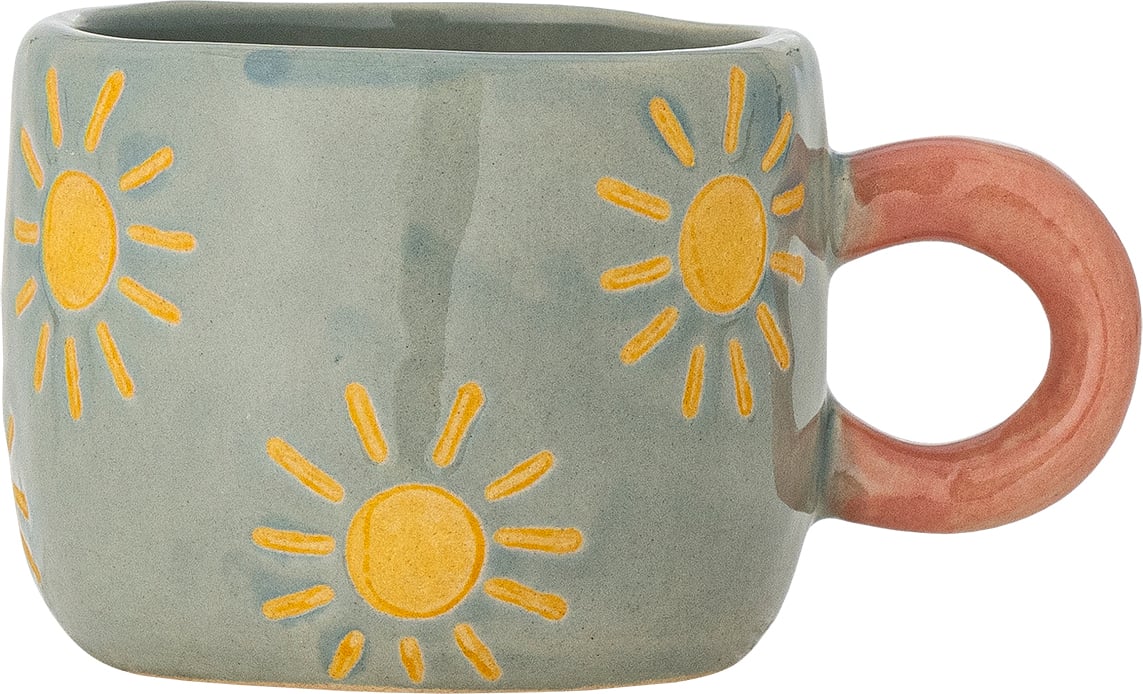 Nini Becher 115 ml, meerblau-rosa