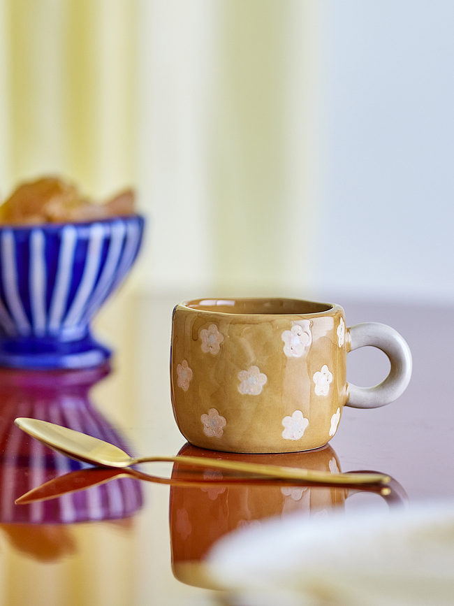Nini Tasse 115 ml, beige et bleu marine