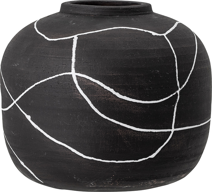 Niza Vase 16,5 cm schwarz