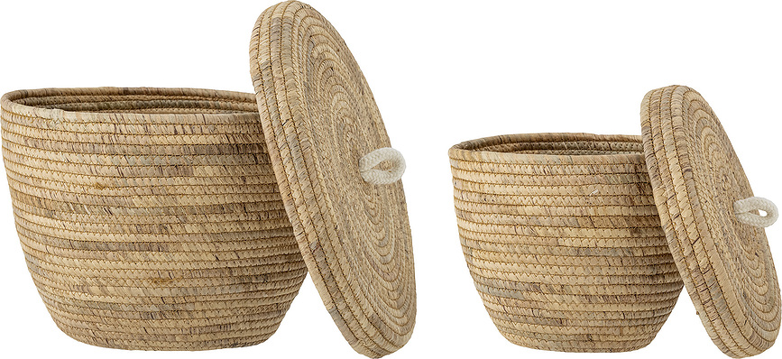 Noi Paniers de Rangement en jacinthe d'eau, Lot de 2