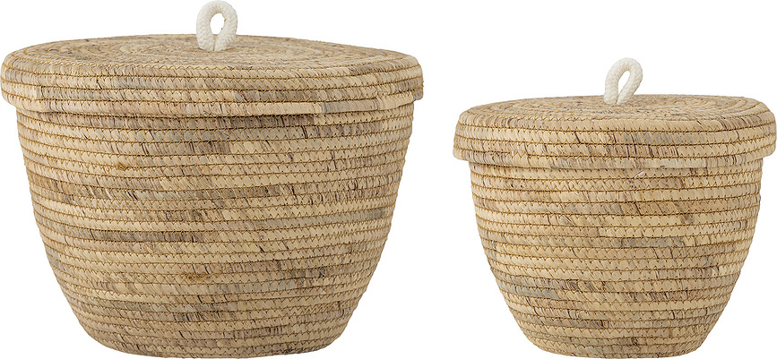 Noi Paniers de Rangement en jacinthe d'eau, Lot de 2