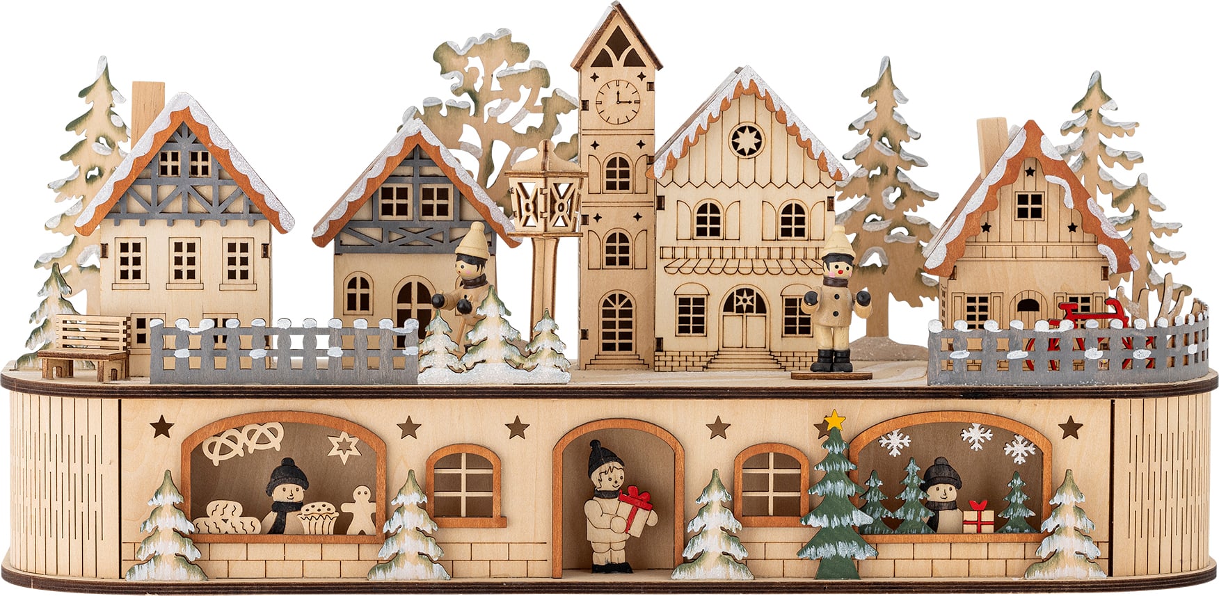 Norwich Weihnachtsdekoration 45 cm natur mit LED-Beleuchtung