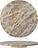 Nuni Servierplatte 36 cm, brauner Marmor