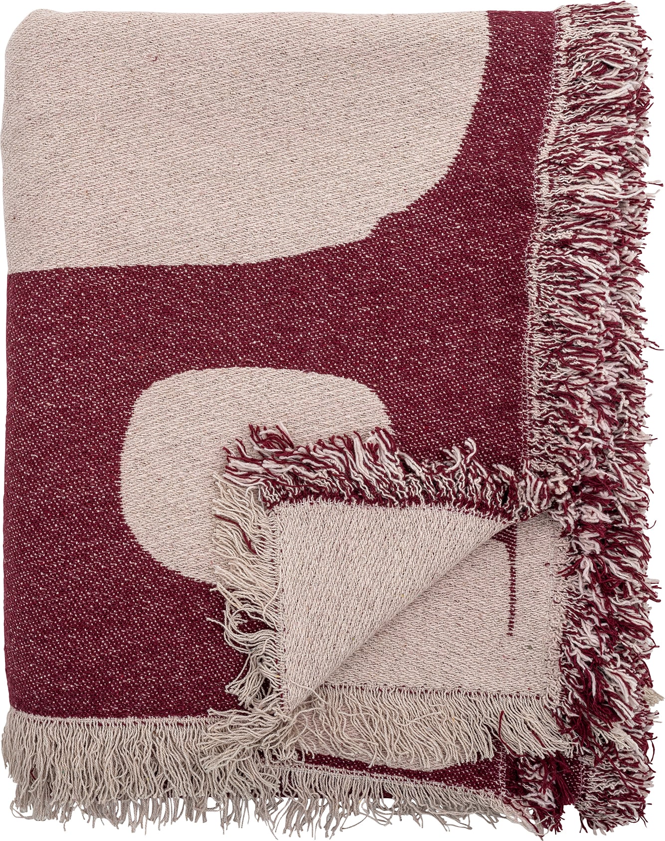 Olica Decke 160 x 130 cm rosa-rot