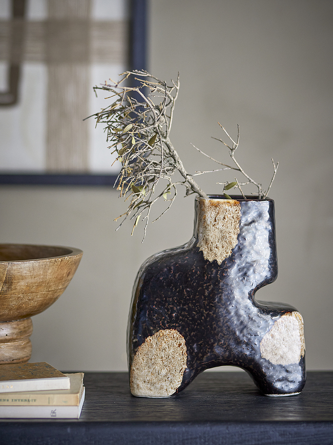 Ollia Βάζο διακοσμητικό, 20 cm, καφέ