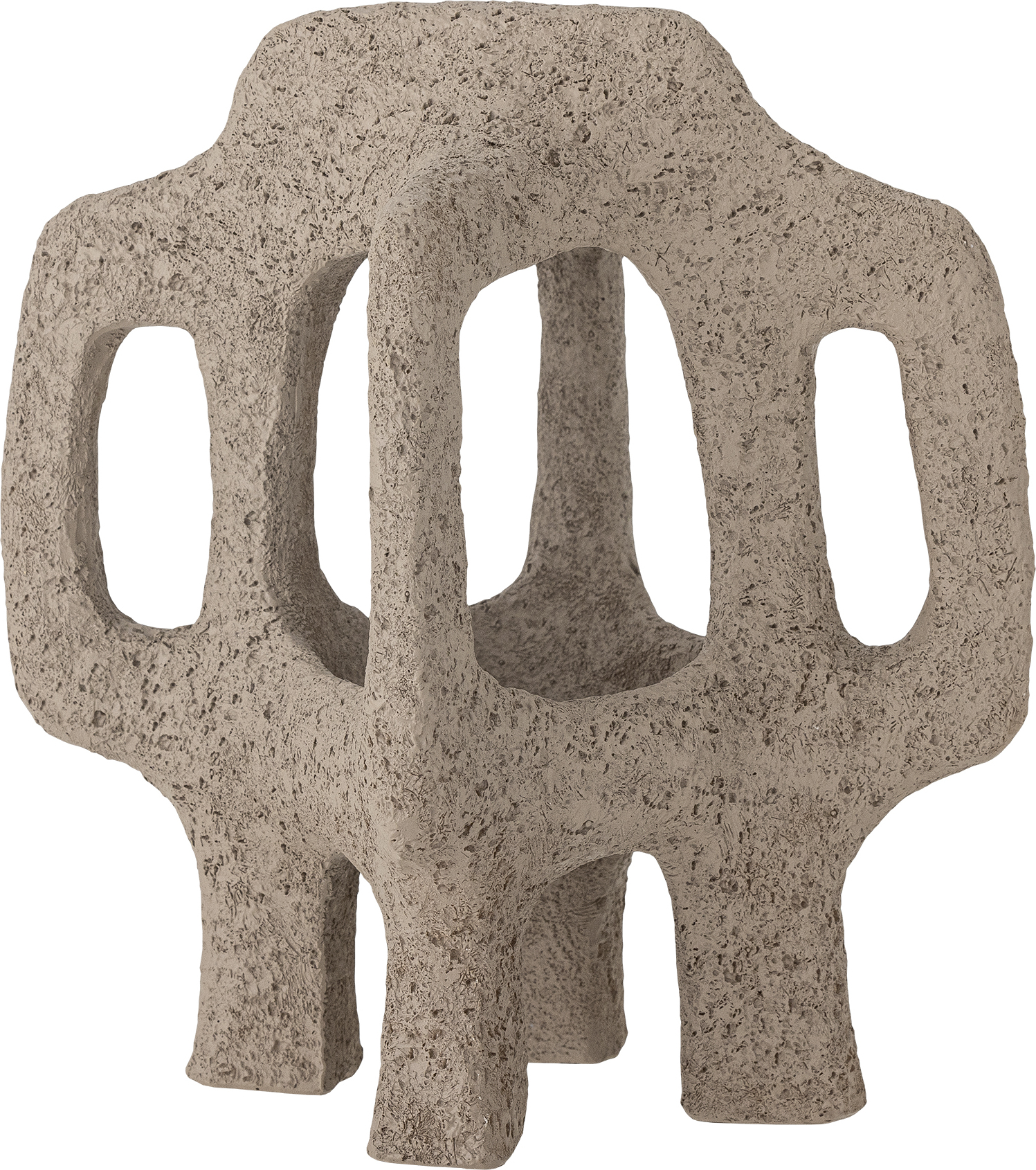 Ombra Kleine dekorative Figur 23 cm beige