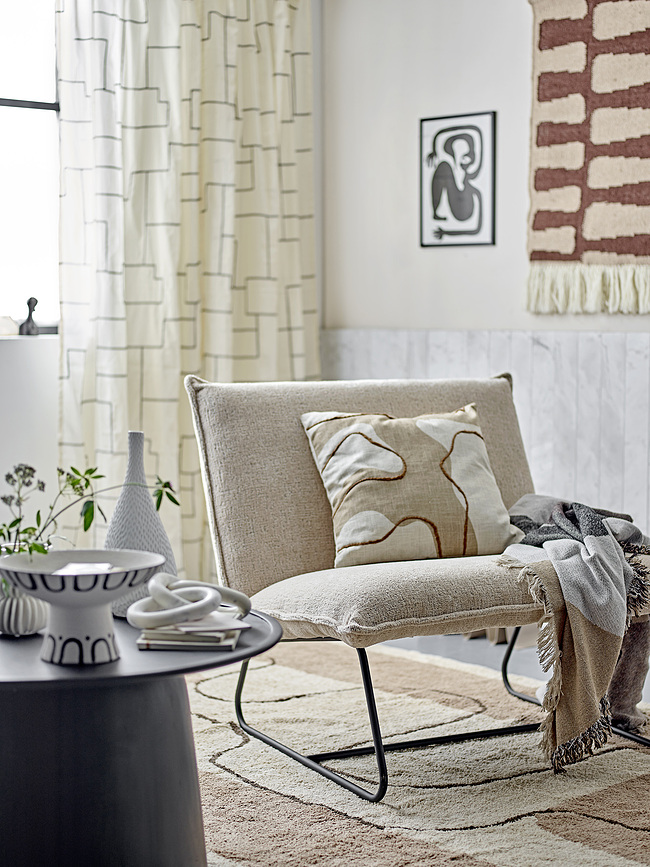 Orinoco Plaid 130 x 160 cm, beige