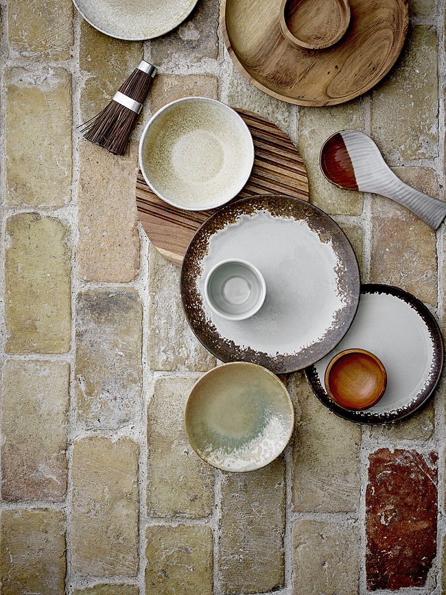 Paula Assiette Plate 26,5 cm, beige-gris