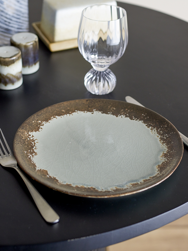 Paula Assiette Plate 26,5 cm, beige-gris