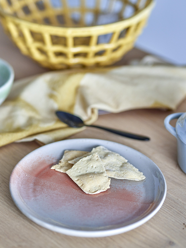 Paula Krožnik za zajtrk, 20 cm, belo-bež