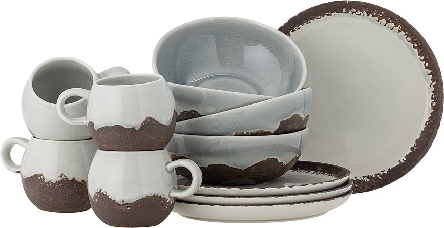 Paula Set za Doručak zeleno-smeđi Set od 12 dijelova