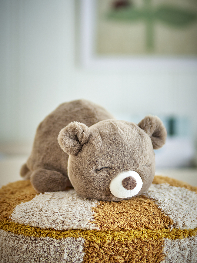 Peluche reversible Berta, marrón y beige