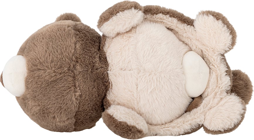 Peluche reversible Berta, marrón y beige