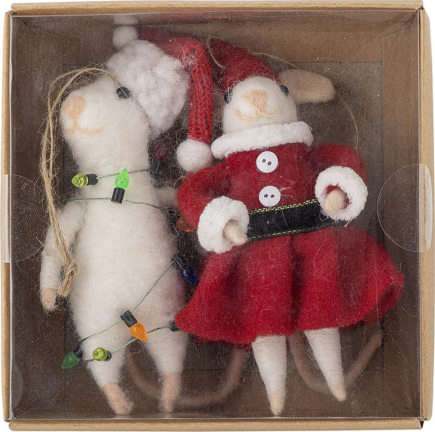 Peo Božični okraski, miške in angelčki, 2 kosa