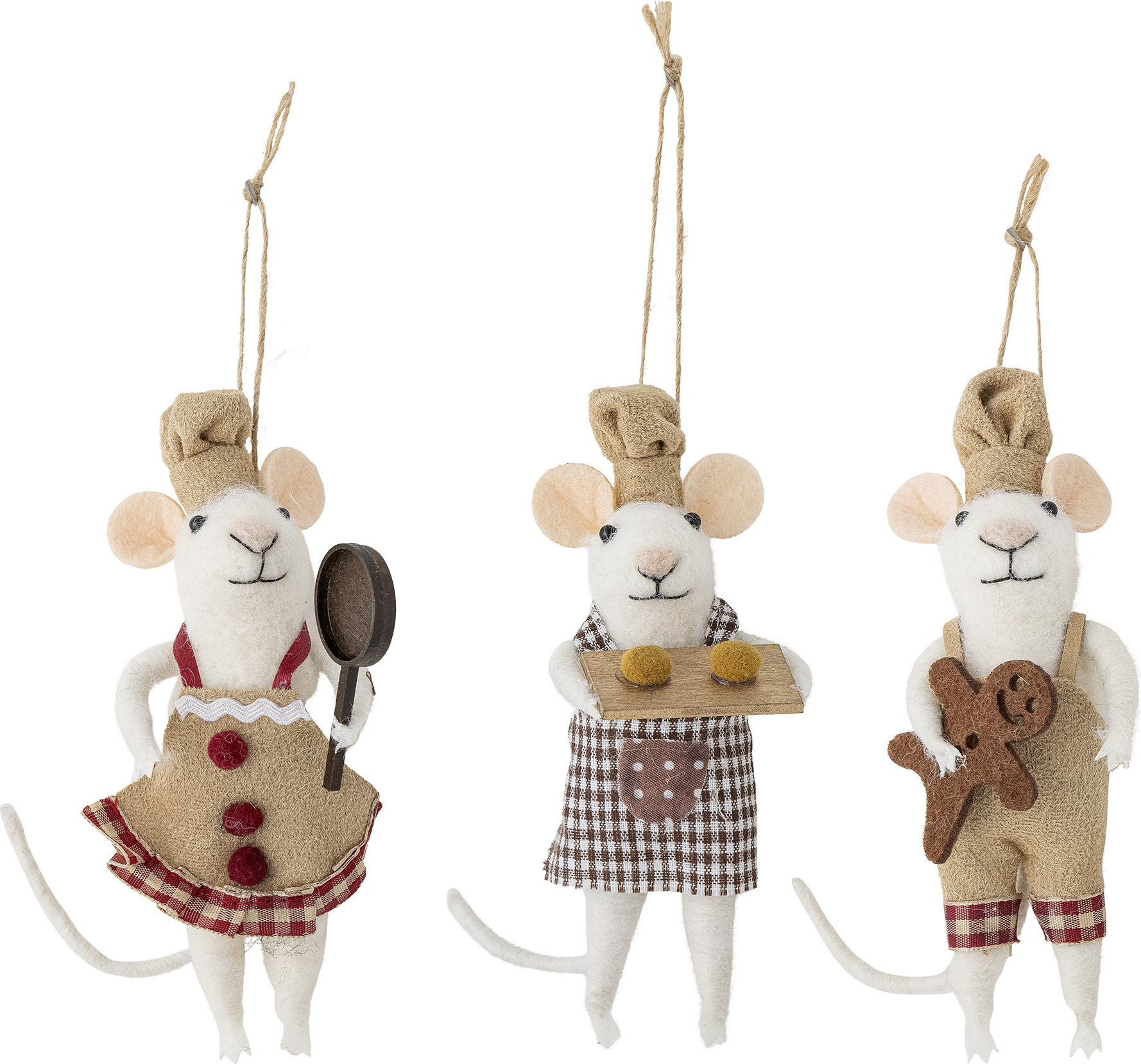 Peo Weihnachtsbaumschmuck Kochmäuse, 3 St.