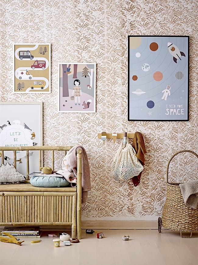 Perchero de pared Zyon, con diseño de helados