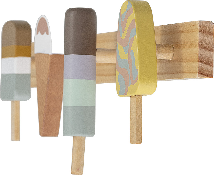 Perchero de pared Zyon, con diseño de helados
