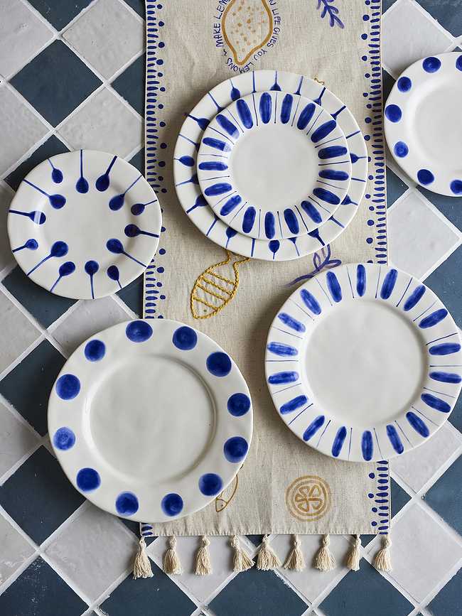 Piatti da colazione Linora 22 cm, verdi, 3 pz.