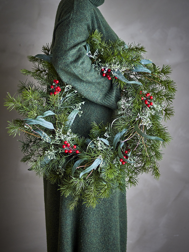 Pine Χριστουγεννιάτικο Στεφάνι, 60 cm