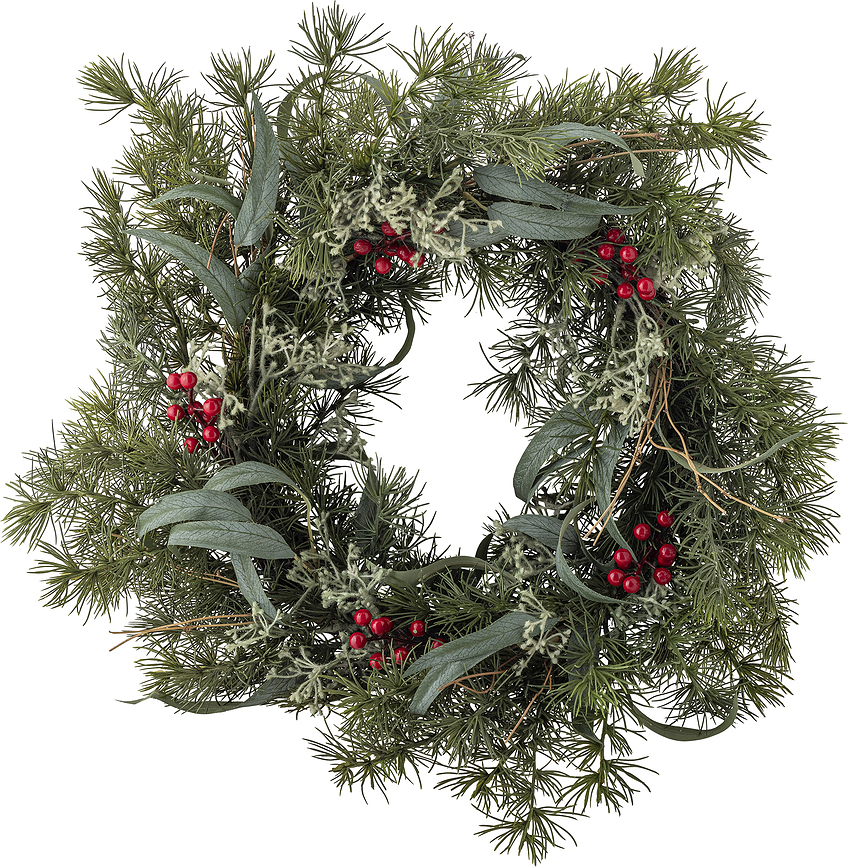 Pine Χριστουγεννιάτικο Στεφάνι, 60 cm