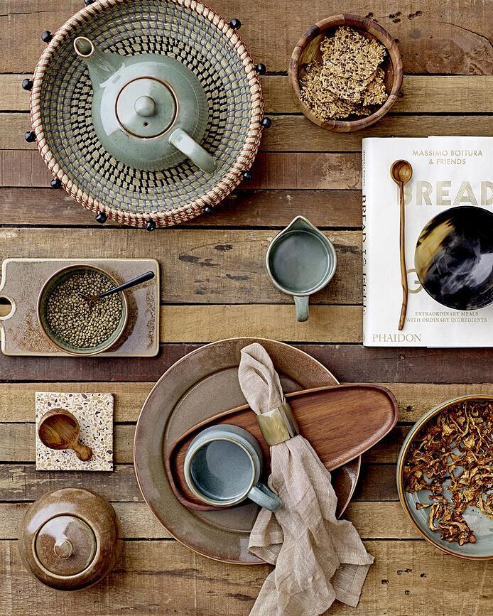 Pixie Assiette Plate, marron