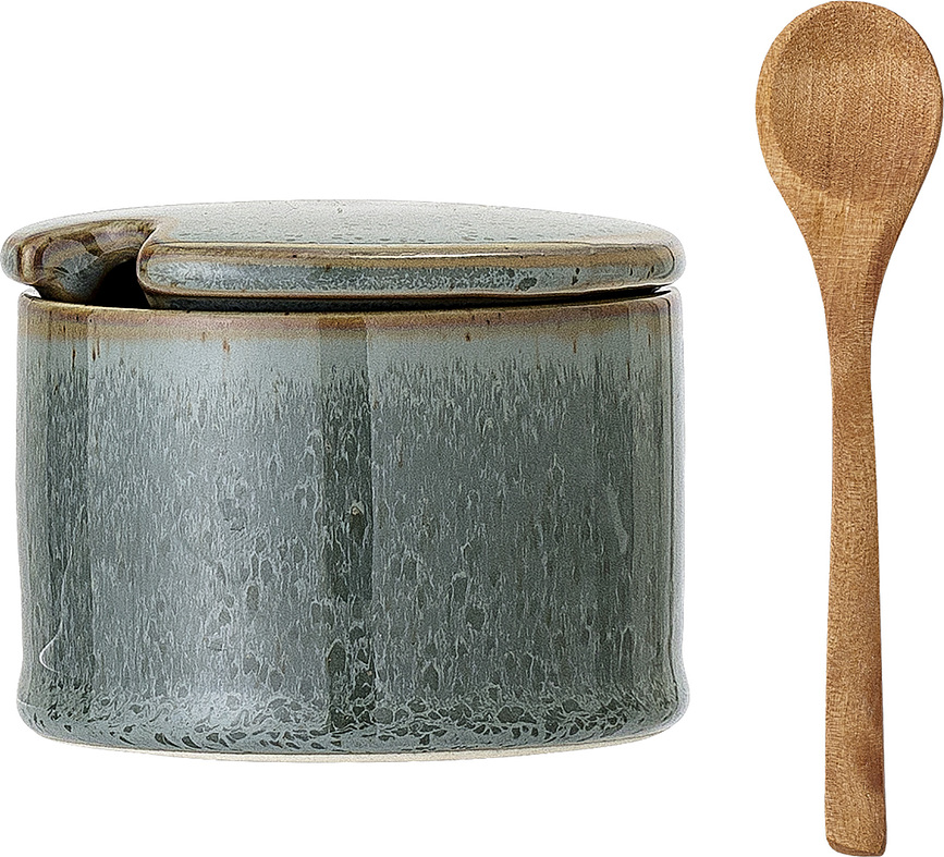 Pixie Pot de Rangement avec cuillère, 200 ml, vert