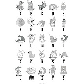 Plakat Jackie angielski alfabet