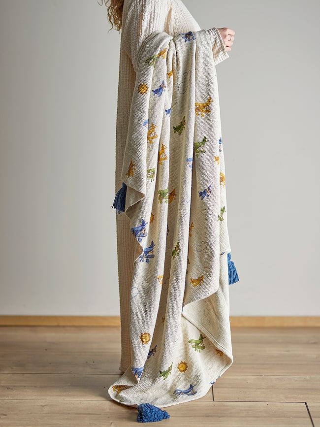 Plane Prekrivač 160 x 130 cm bež