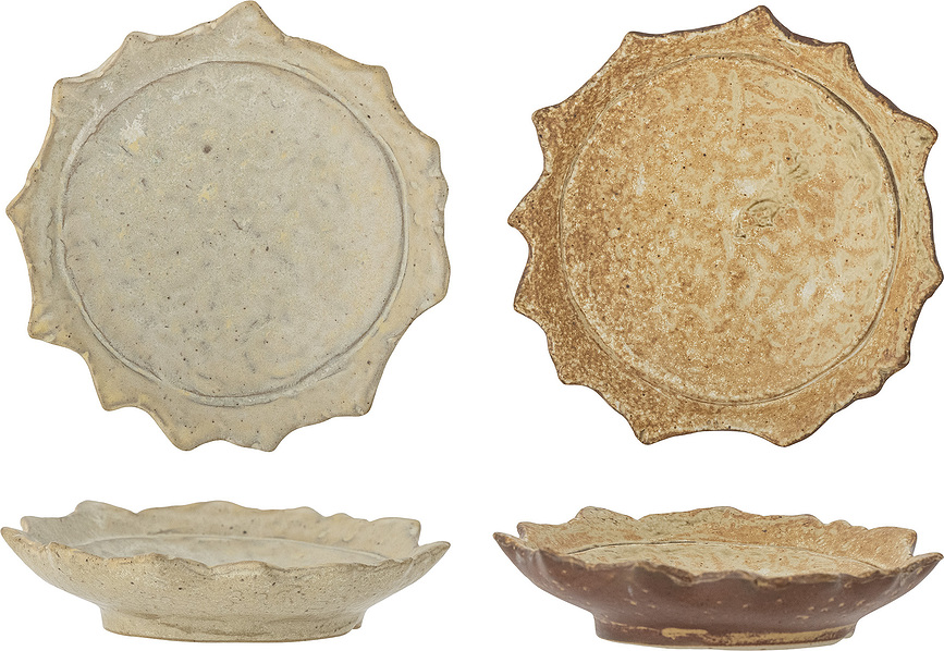 Platillos Lilah, 11 cm, marrón, 2 unidades